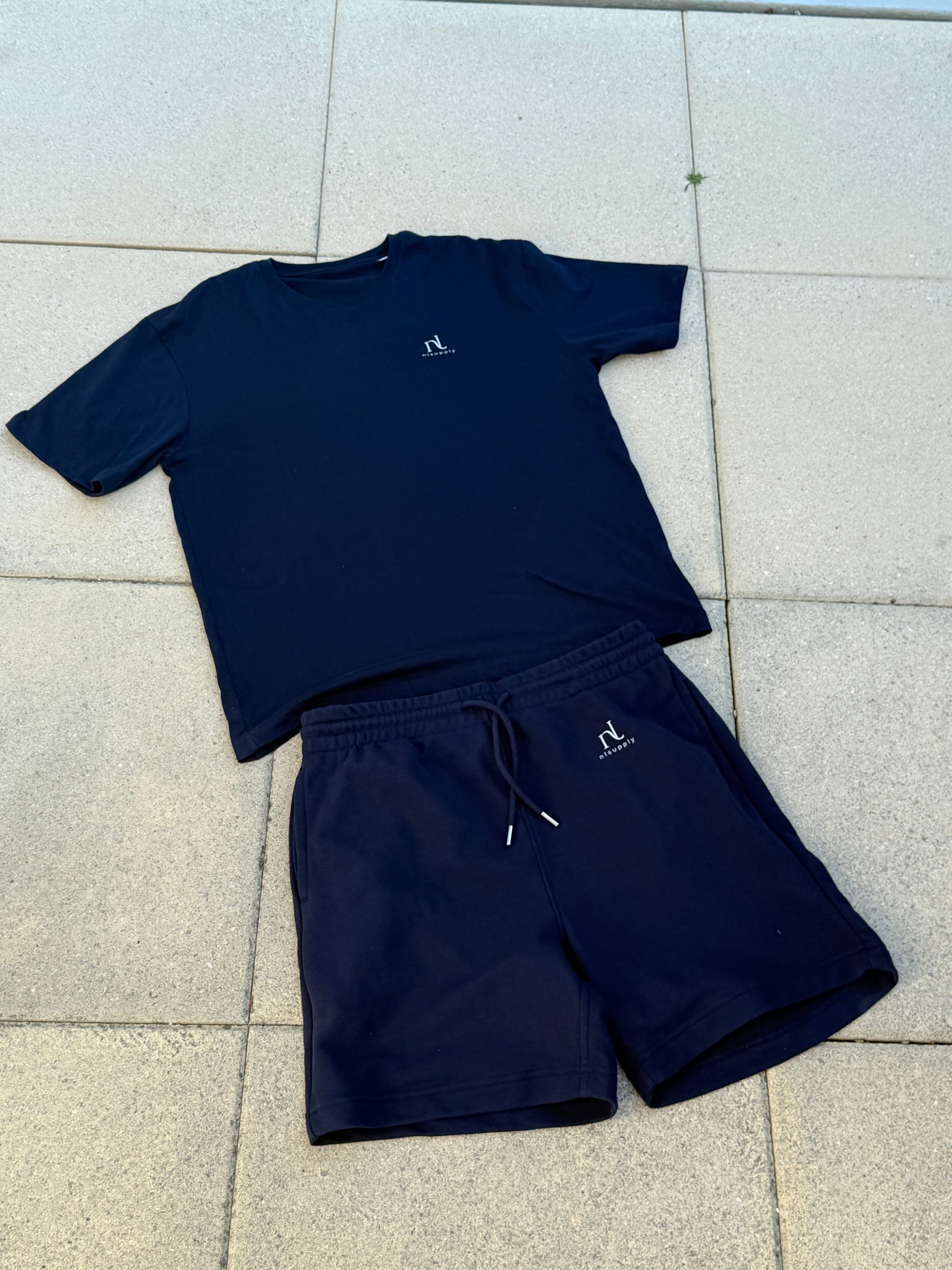 Hose + T-shirt navyblue