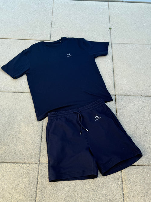 Kurzärmliges T-Shirt Navyblau Blue