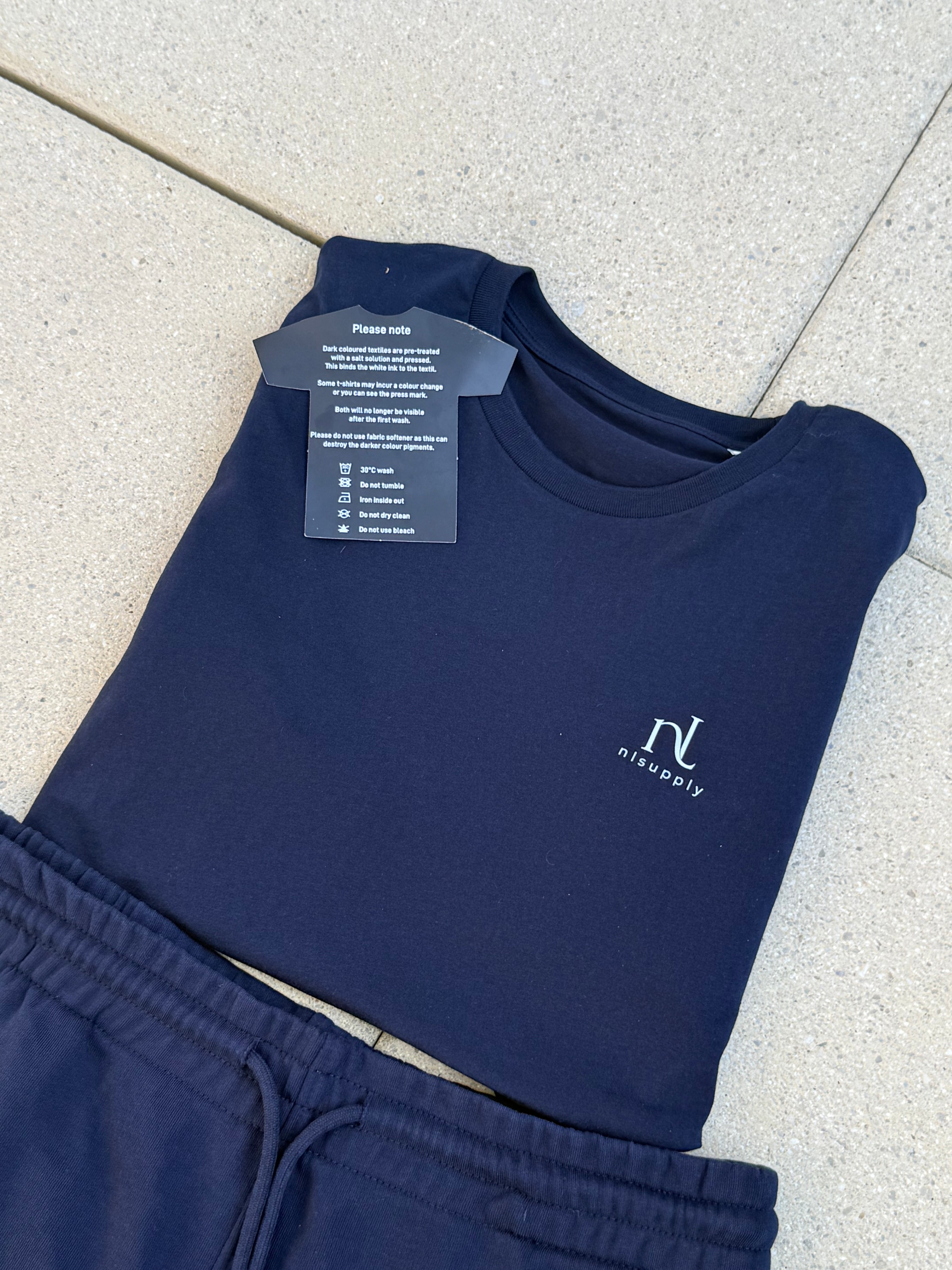 Hose + T-shirt navyblue